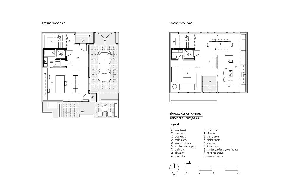 Ground-and-first-level-plan-of-the-Three-Piece-House