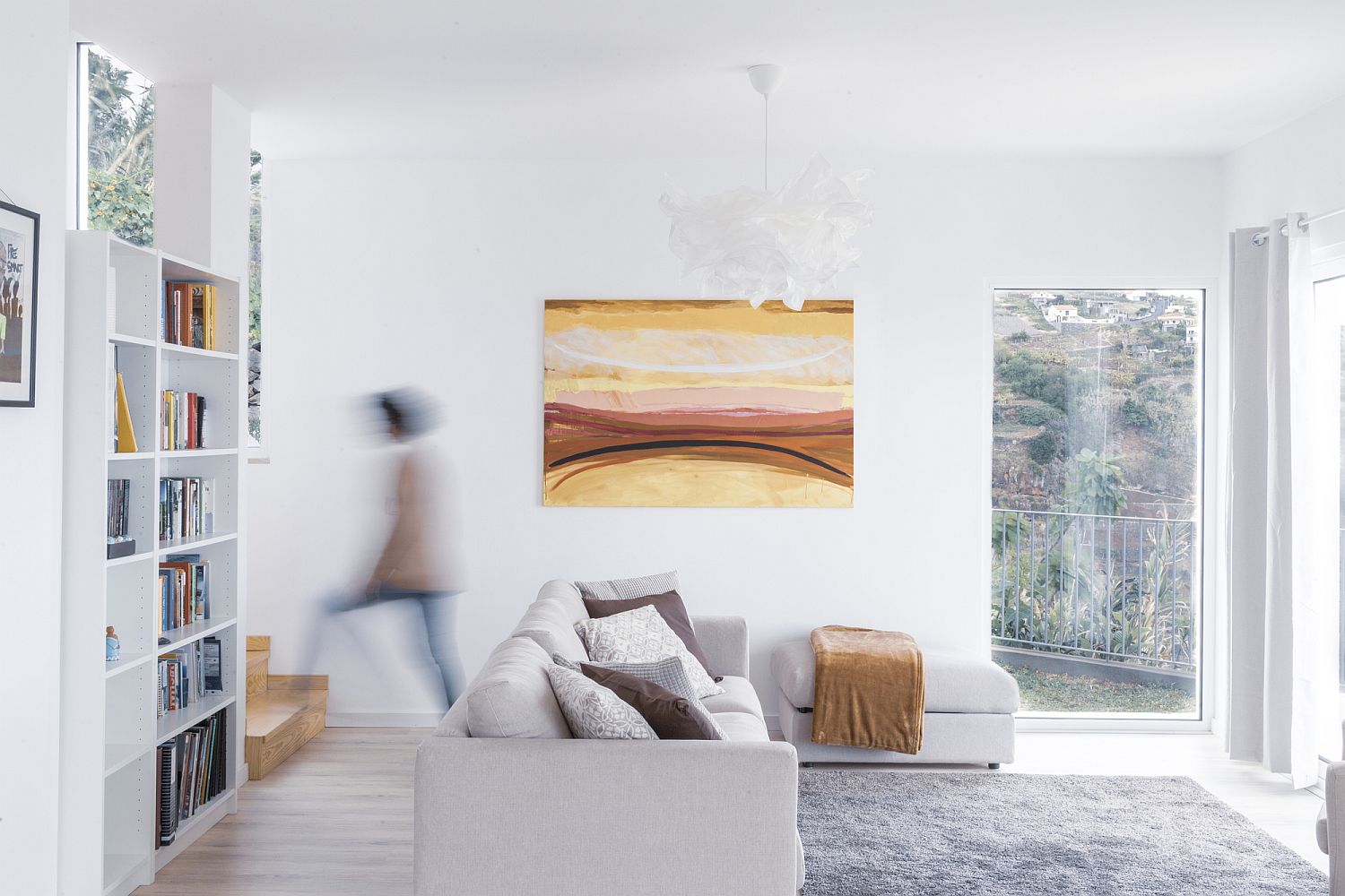 Living room feels relaxing and stylish at the same time