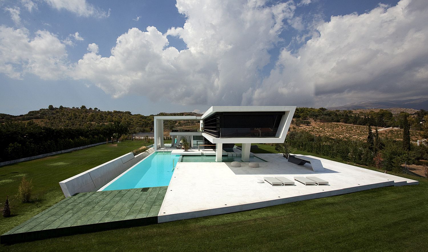 Sailing plays a big role in the overall design of this gorgeous modern house