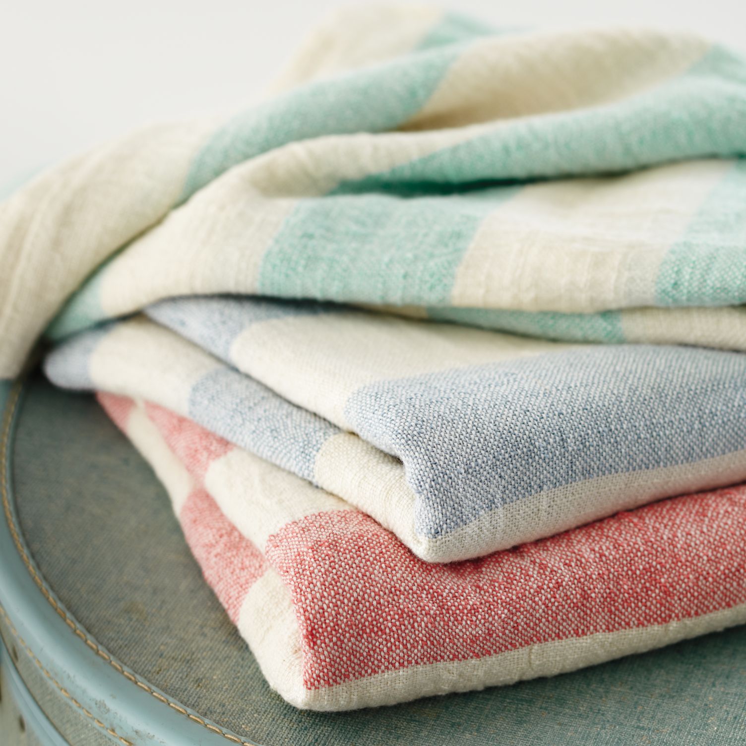 Striped baby blankets from Crate & Barrel