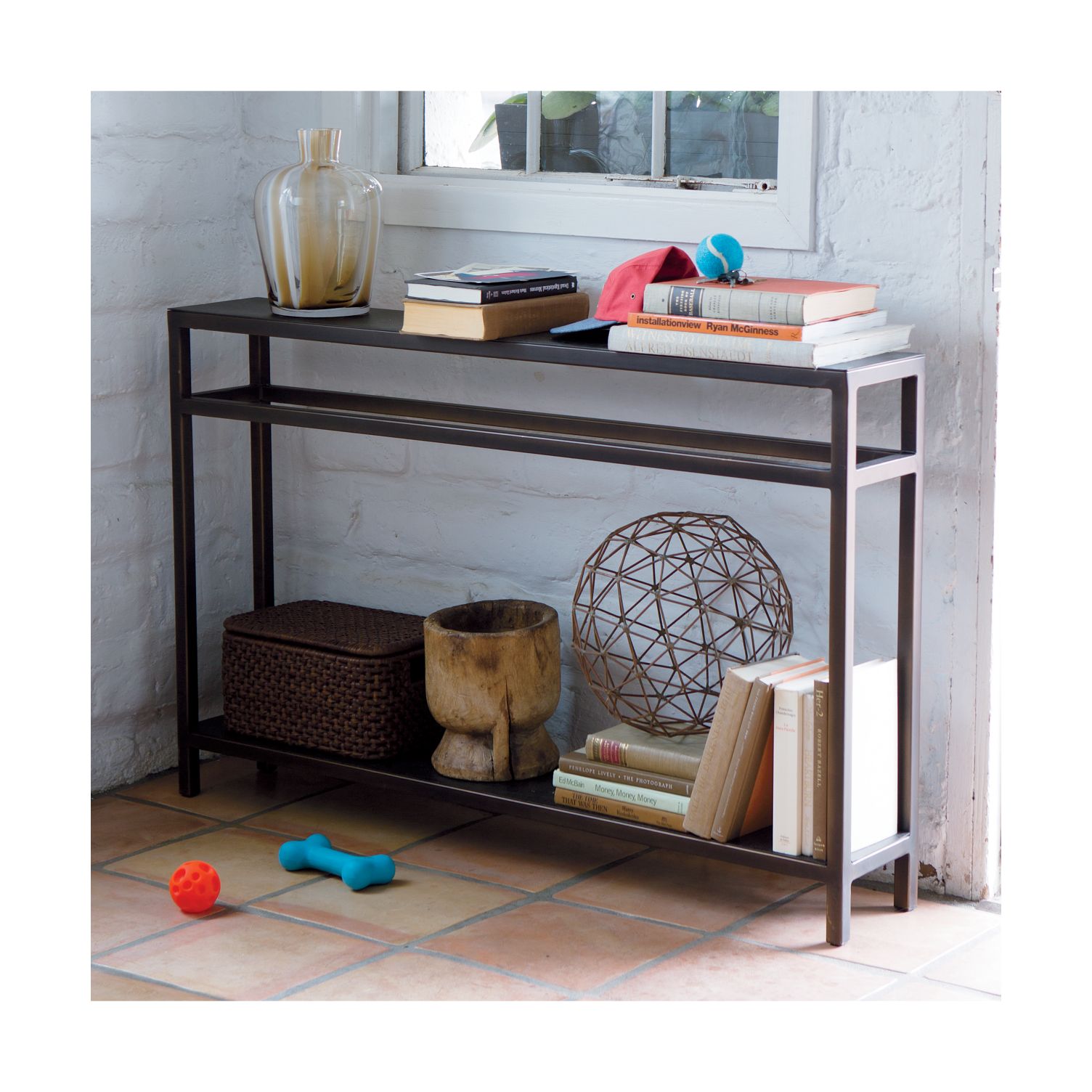 2-level entryway console table