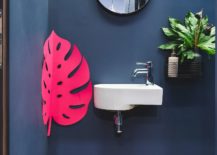Bathrooms-inside-the-cafe-in-brilliant-blue-and-bright-pink-leaf-motif-217x155