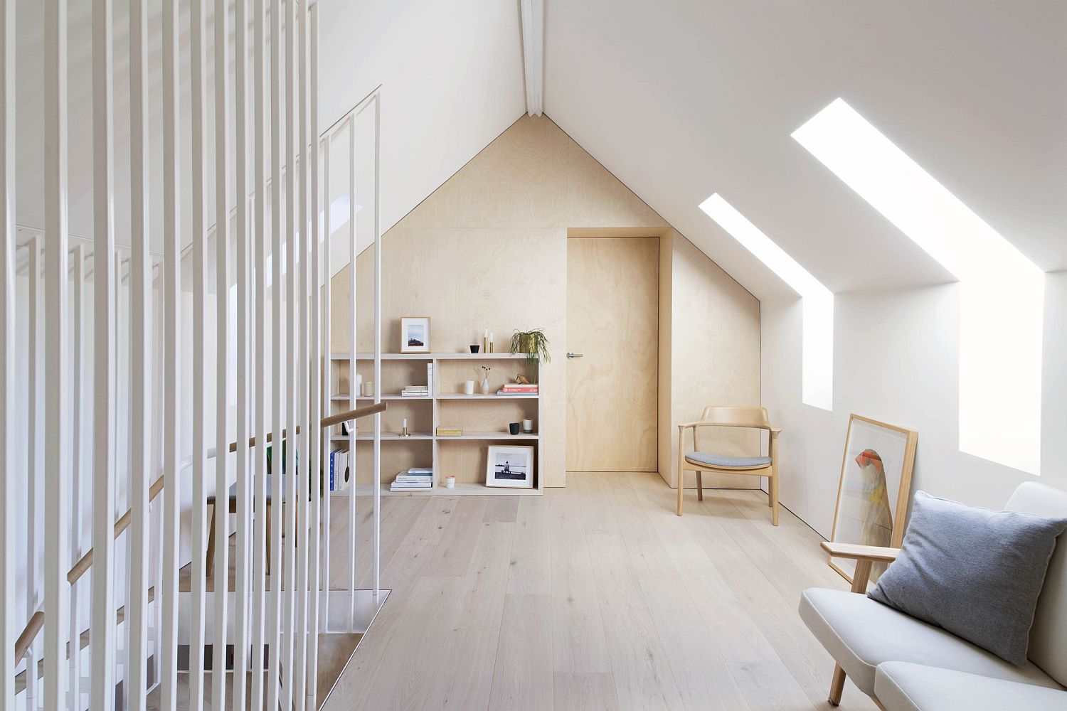 Cozy upper bedroom level of the Hideaway House in Sydney