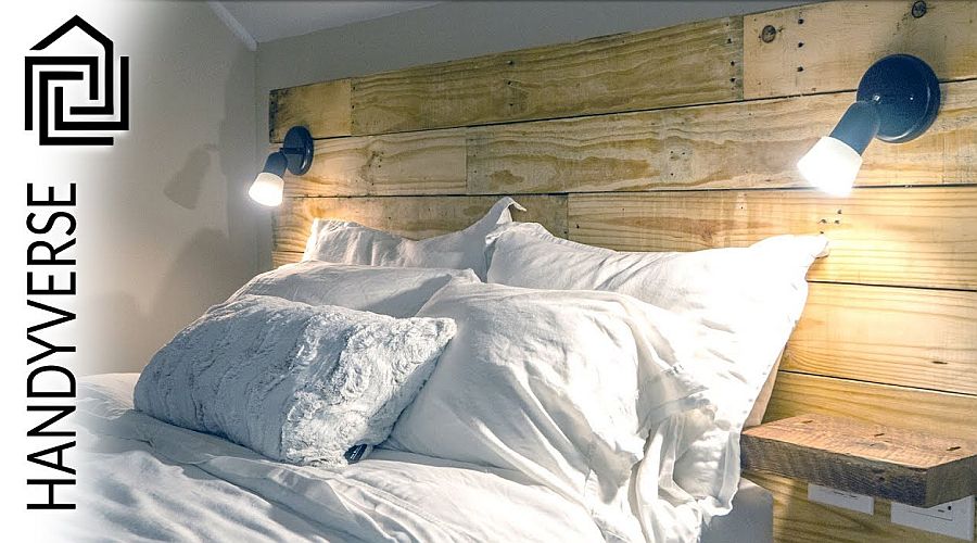 How To Make A Headboard 35 Great Ideas, Diy Pallet Headboard With Lights