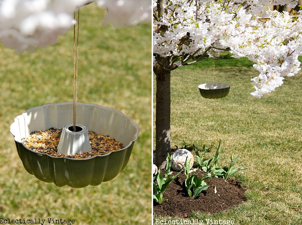 DIY Bundt Pan Bird Feeder