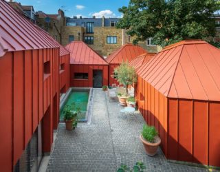 Tin House: Metallic Orange Masterpiece of a House in London!