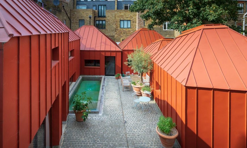 Tin House: Metallic Orange Masterpiece of a House in London!