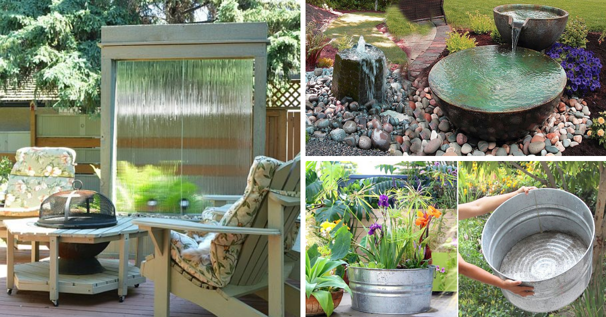 25 Diy Water Features For Your Garden, Patio Water Features