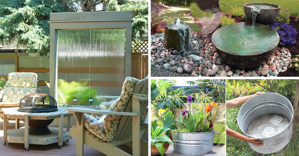 25 DIY Water Features for Your Garden