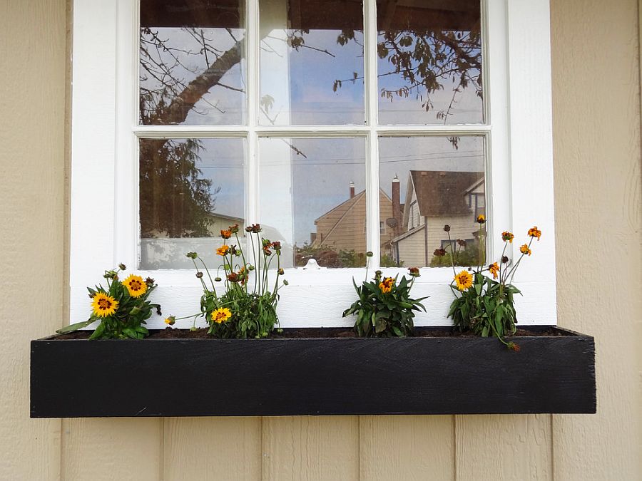 Build your own cost-effective modern window planter