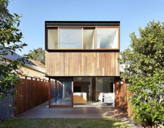 Box-Like Rear Extension in Wood Adds Functional Modernity to this Brick House