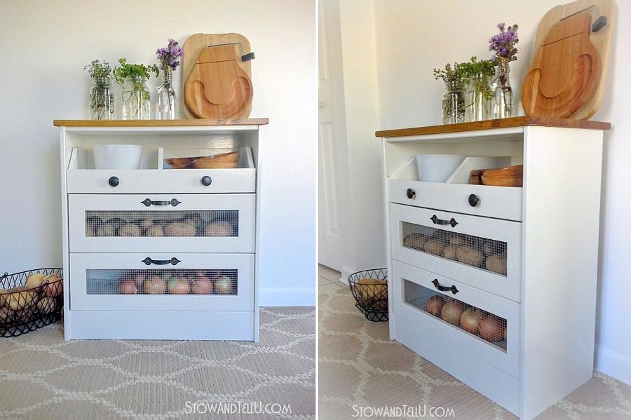 Craft your own potato and vegetable storage bin at home!