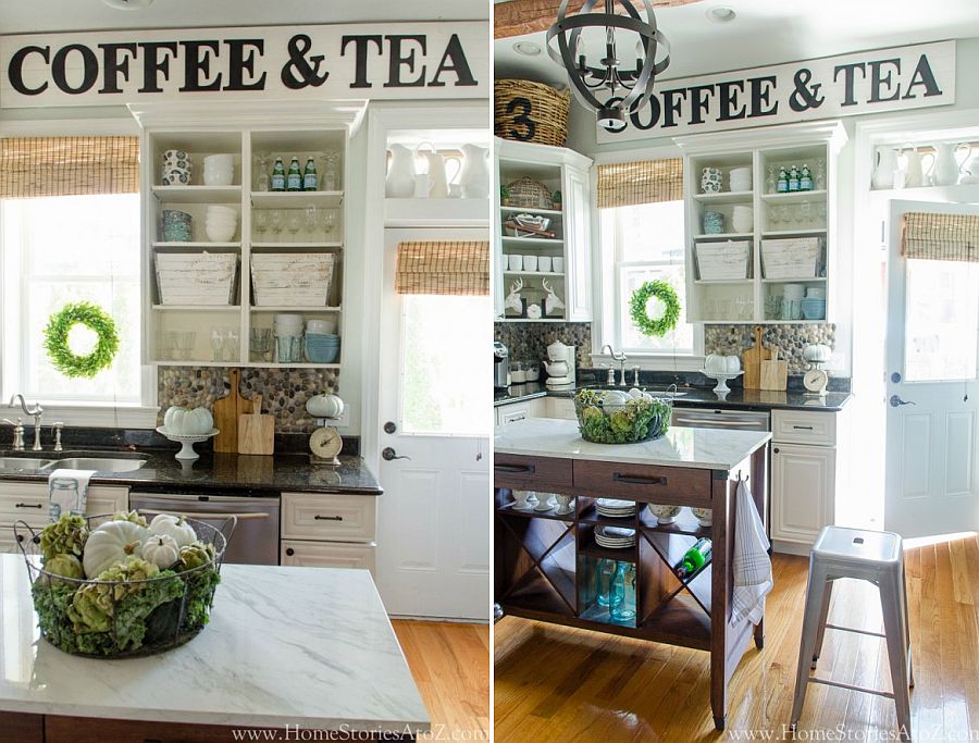 DIY farmhouse style vintage kitchen sign idea