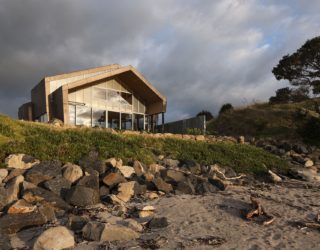 Weathered Steel and Wood Home on Ocean’s Edge Inspired by Life on the High Seas!