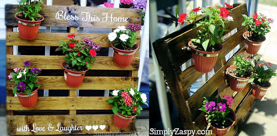 Gorgeous DIY Pallet PLanter Idea