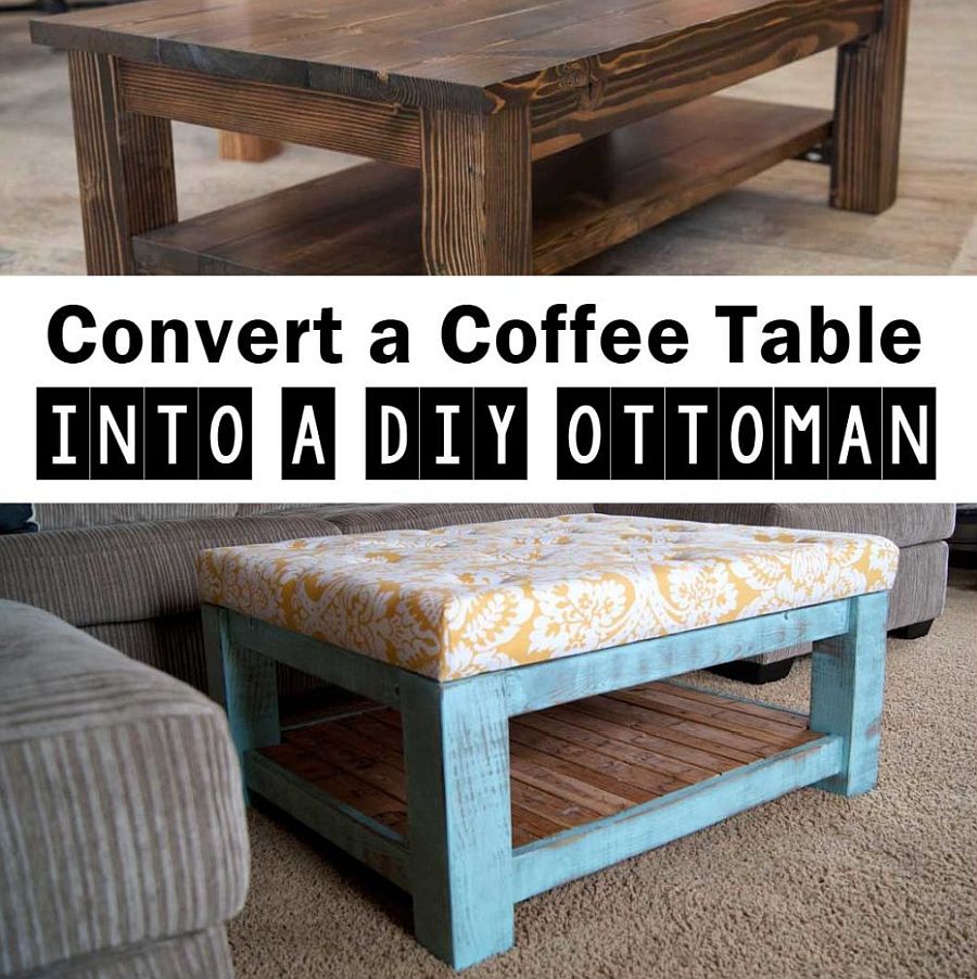 Turn Coffee Table Into Ottoman / How To Turn Your Old Coffee Table Into A Stylish Ottoman This West Coast Mommy : The quintessential diy dilemma for all the pallet hoarders out there.