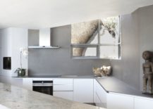 Gray-and-white-contemporary-kitchen-with-a-view-of-the-outdoors-217x155