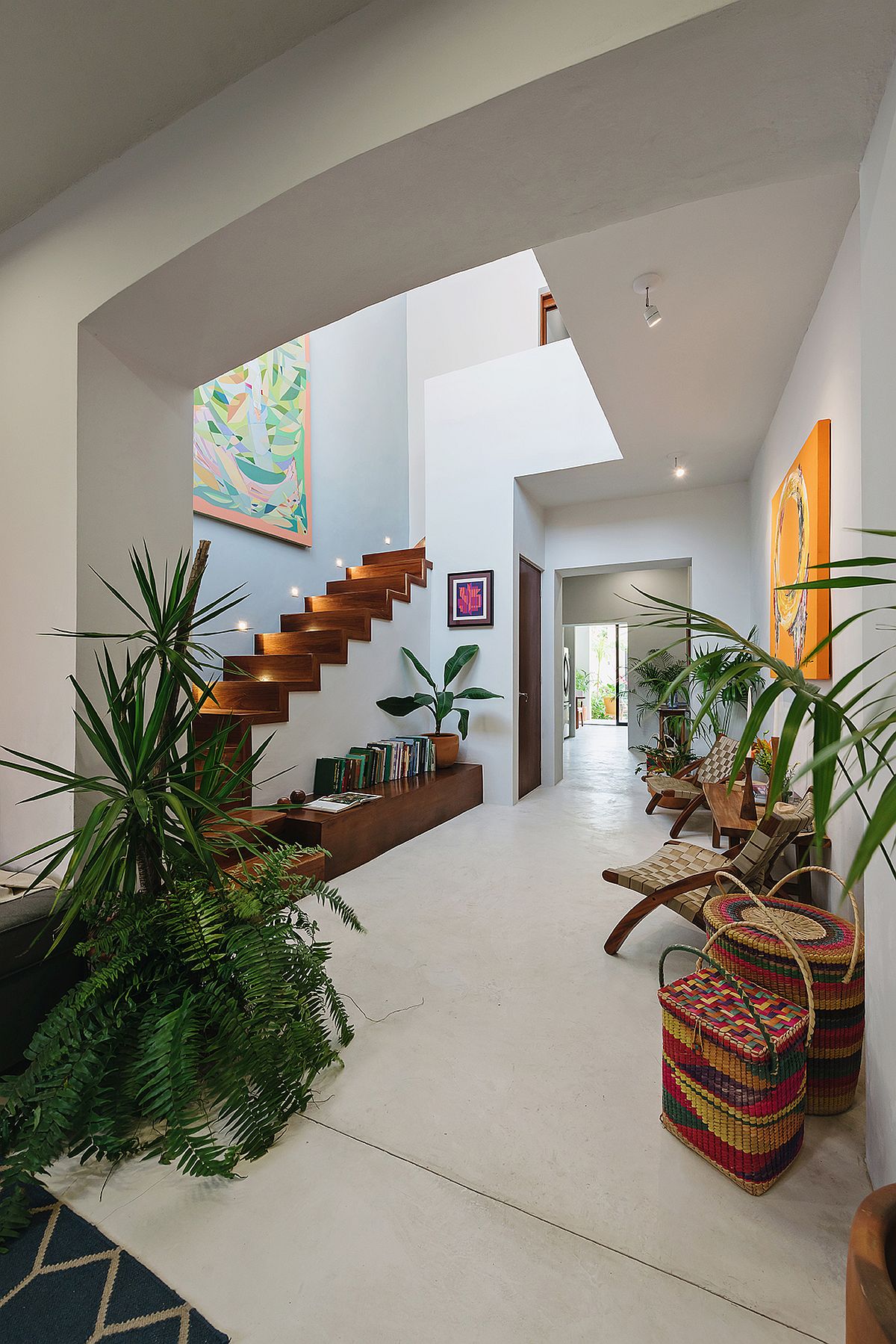 Living area of Casa Picasso in Merida