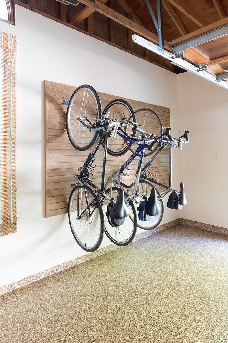 Make a store wall that holds all the bikes with ease