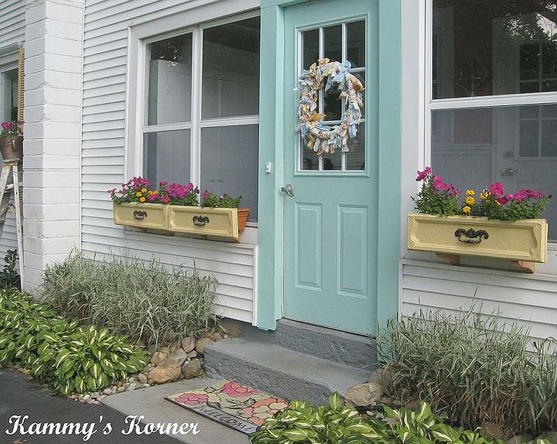 Make your windows brighter with upcycled drawer DIY flower planters