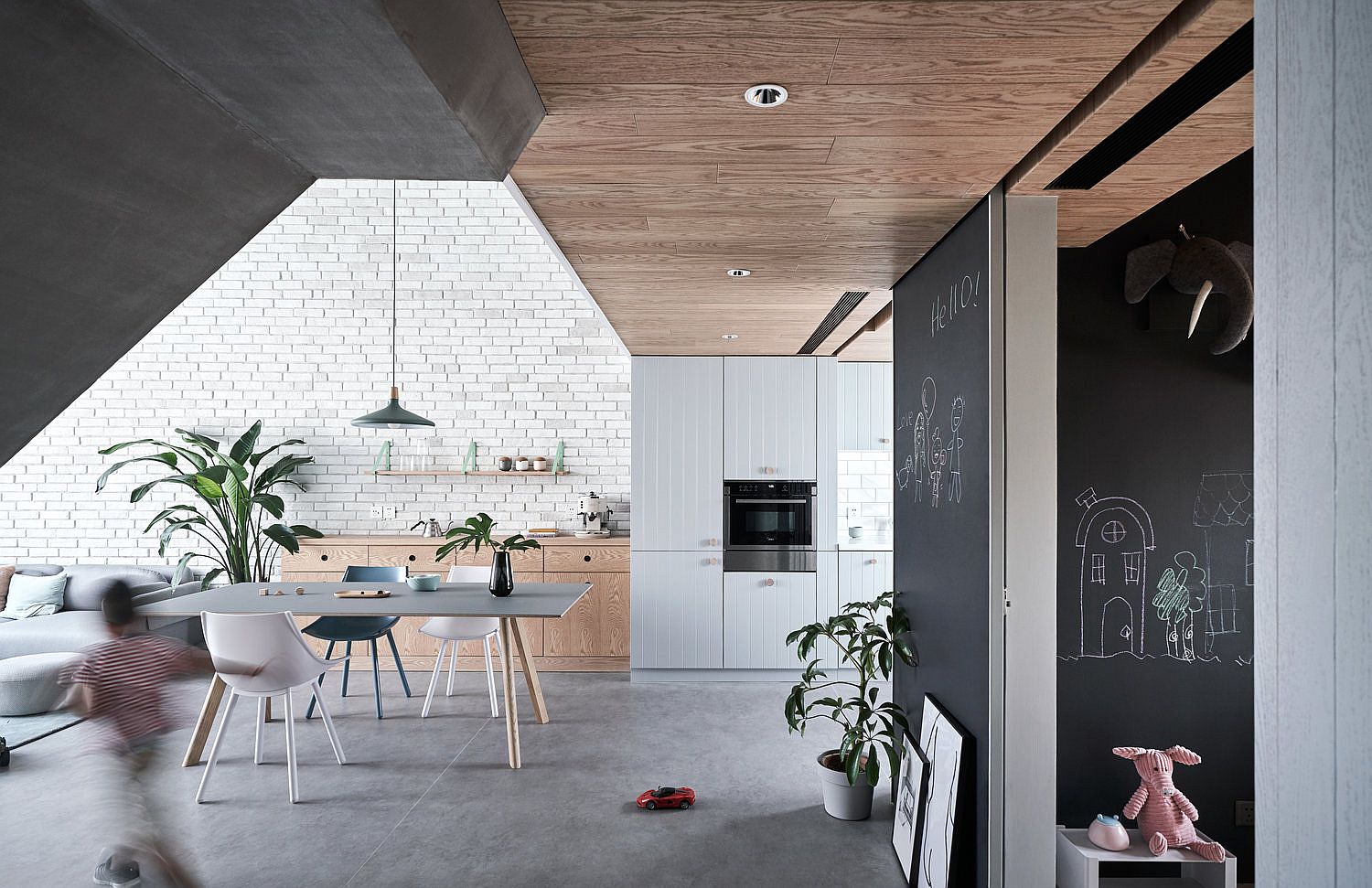 Single-wall-kitchen-design-for-the-small-modern-apartment