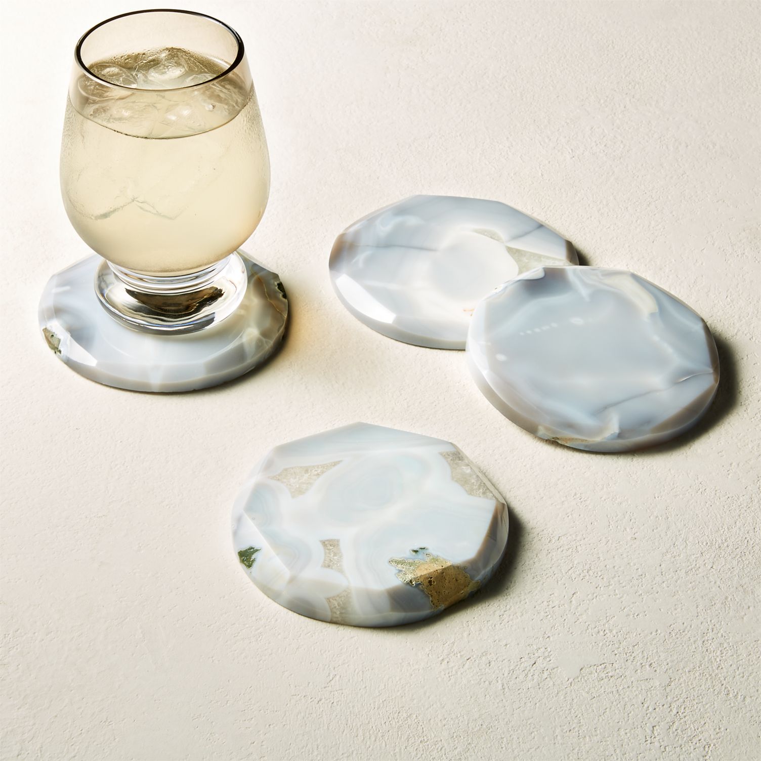 Agate coasters from CB2