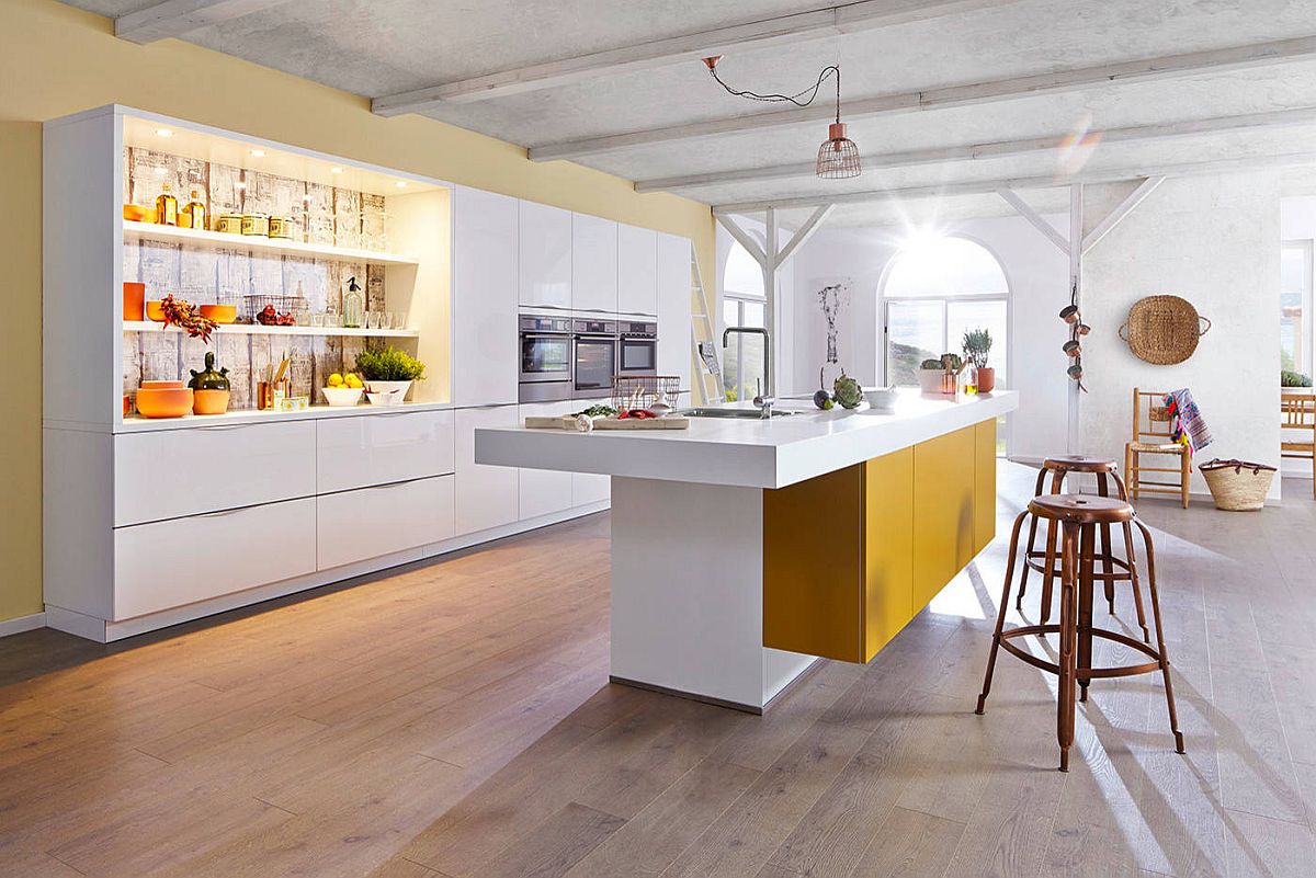 Creative-way-to-use-yellow-in-the-modern-modular-kitchen