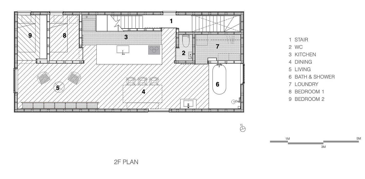 First-level-floor-plan-of-the-IDUMI-Cafe-Residence