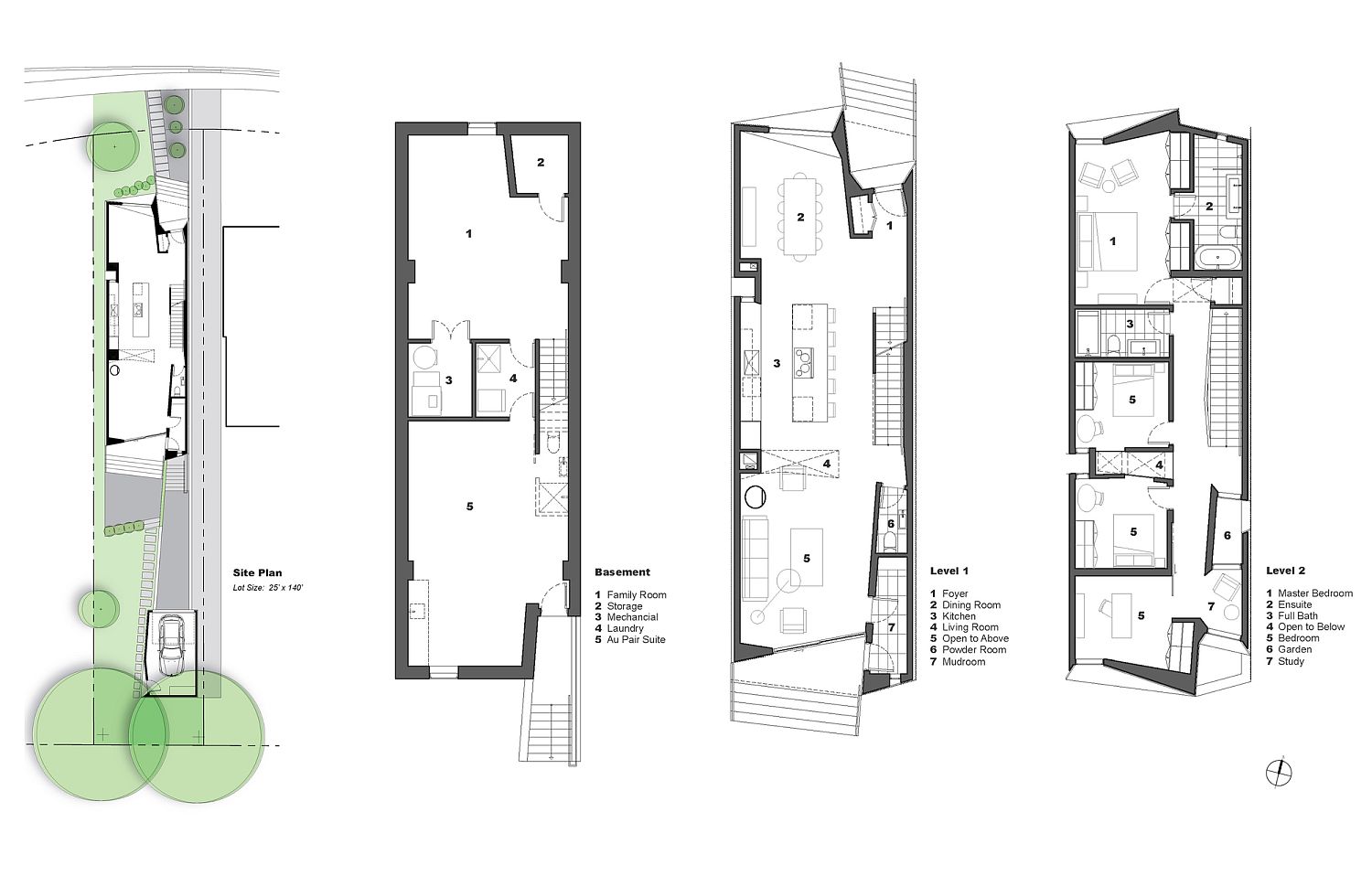 Floor-plan-of-multi-level-family-house-in-suburbs-of-Toronto