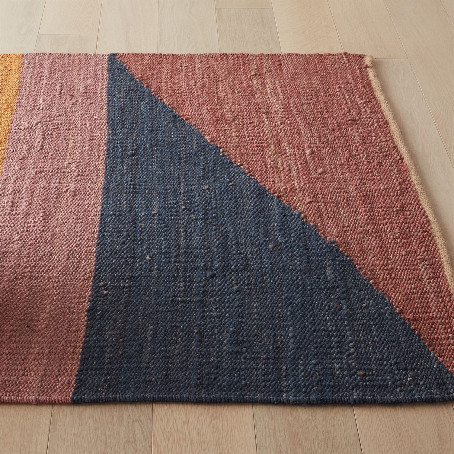 Jute rug in warm tones from CB2