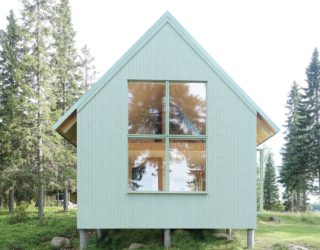 Tiny Light Green Wooden Summer Cottage in Sweden is an Efficient Showstopper