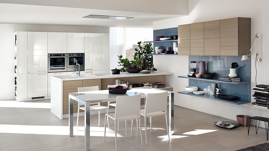 Smart-modular-kitchen-cabinets-combine-the-living-room-and-kitchen-aesthetics