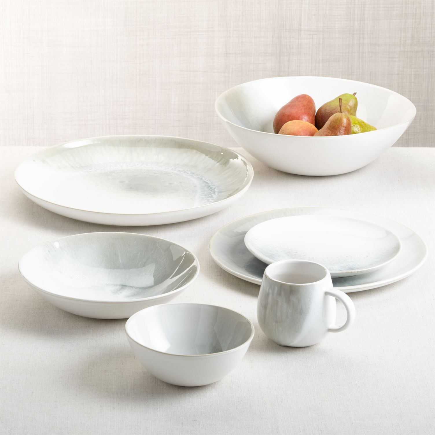 Stoneware dinnerware from Crate & Barrel