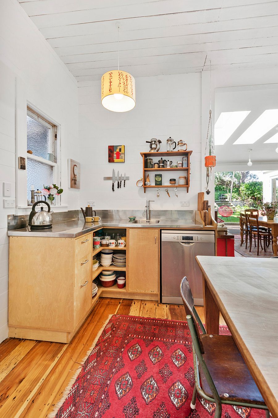 Great use of space in kitchen! hiding stand mixer  Eclectic kitchen,  Eclectic kitchen design, Outdoor kitchen design