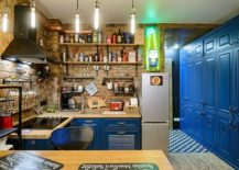 Delightful-and-crazy-eclectic-kitchen-of-tiny-loft-is-a-showstopper-217x155