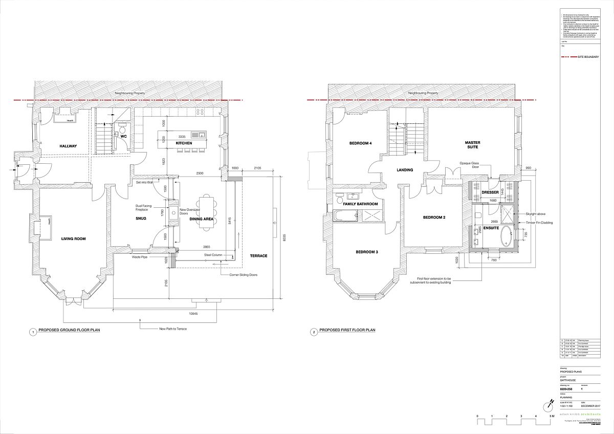 Design plan of the Gatti House after renovation