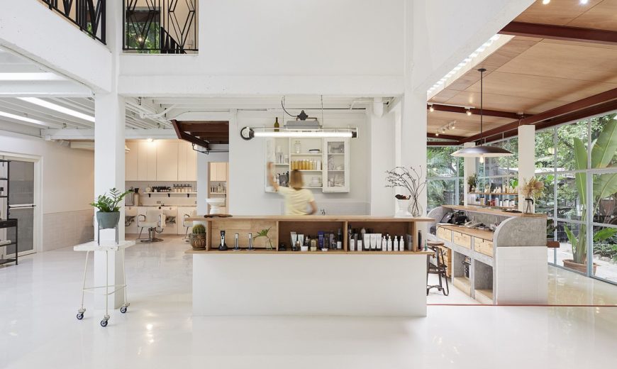 Multi-Generational Family Home in Bangkok Turned into a Chic Salon