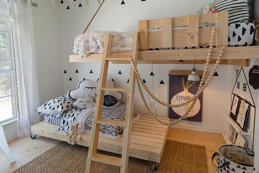 childrens white cabin bed