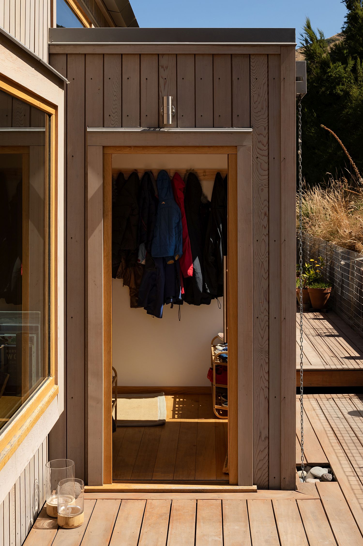 Mudroom and entry of the Governors Bay House