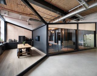 Office for Visual Effects Studio Combines Industrial Style with Creative Spaces