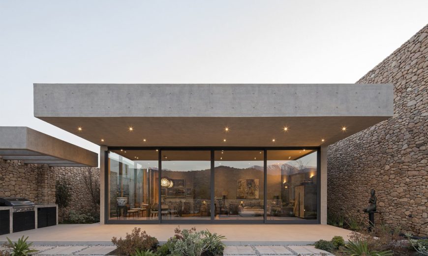 Stunning Contemporary Home in Chile Made from Stone, Glass and Concrete