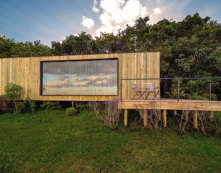 Reused Shipping Container, Wood and Concrete Shape This Cozy Refuge in Brazil