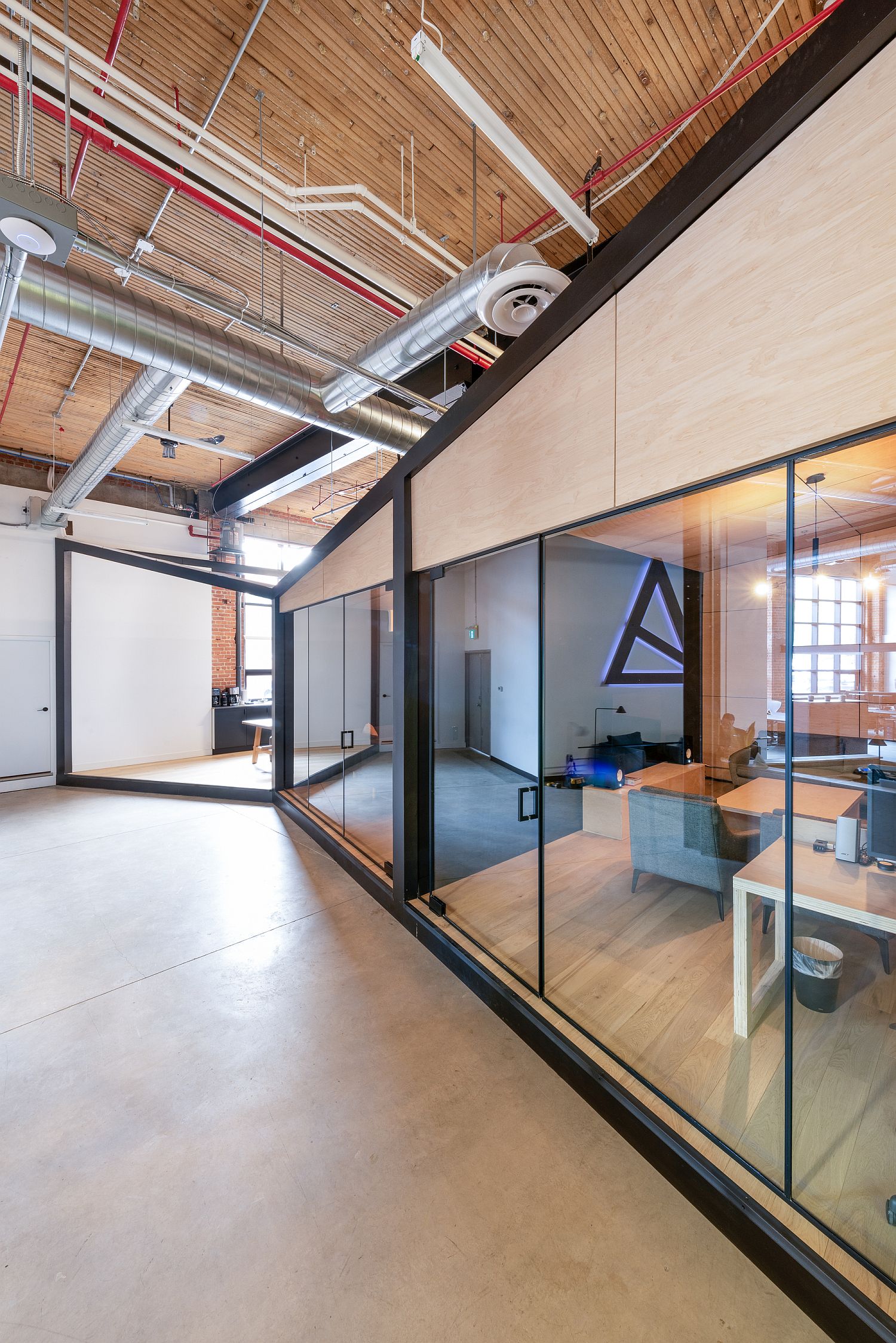 Sliding glass doors combine privacy with flow of light