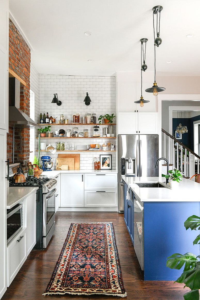 Slim-wooden-floating-shelves-for-the-smart-eclectic-kitchen