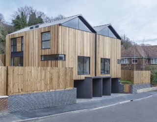 Contemporary Cedar Lodges in Winchester with Striking Pod-Like Design