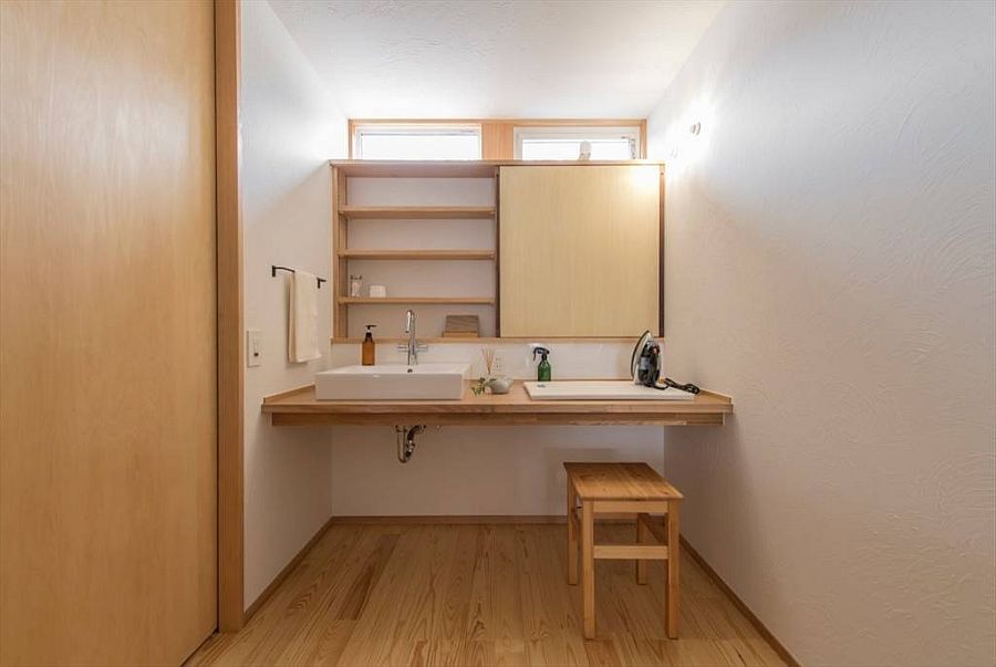 Wood-and-white-Scandinavian-style-powder-room