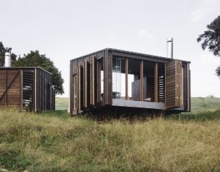 New Zealand Cabin Stuns With Unique Timber Shutters