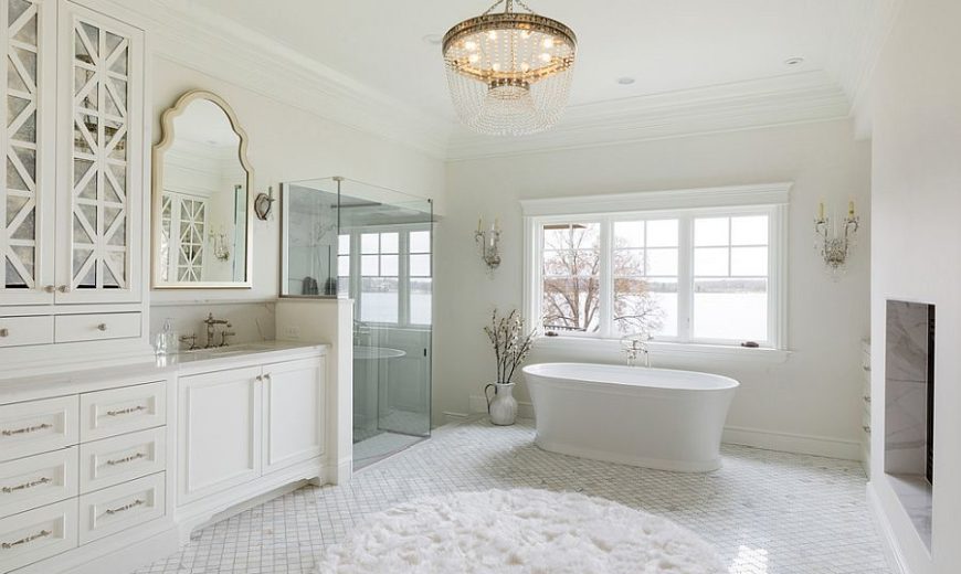 20 White Bathrooms that Bring Home Spa-Styled Relaxation