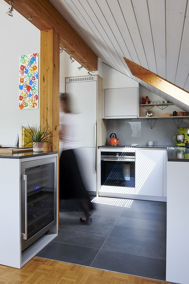 Skylight gives this kitchen a whole new dynamic