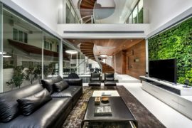 Stunning Modern Home in Singapore with a Spiral Staircase that Wows!